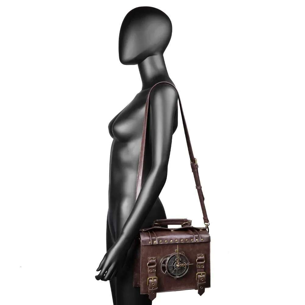Steampunk Gear Crossbody Retro Messenger Bags Gothic Shoulder Handbags Satchel Phone Pouch For Women Ladies