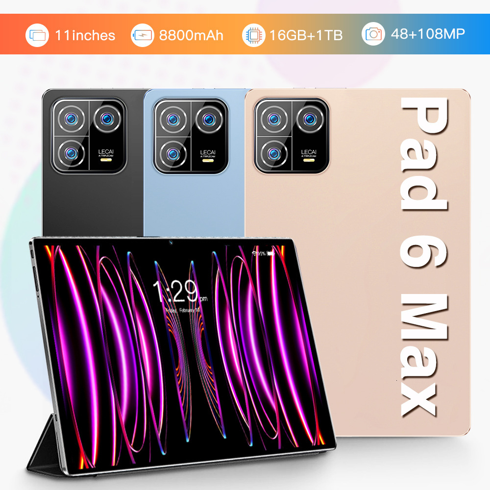 Pad6Max new call Android smart tablet 10.1 "2+32GB front and rear HD cameras Metal case 5G tablet
