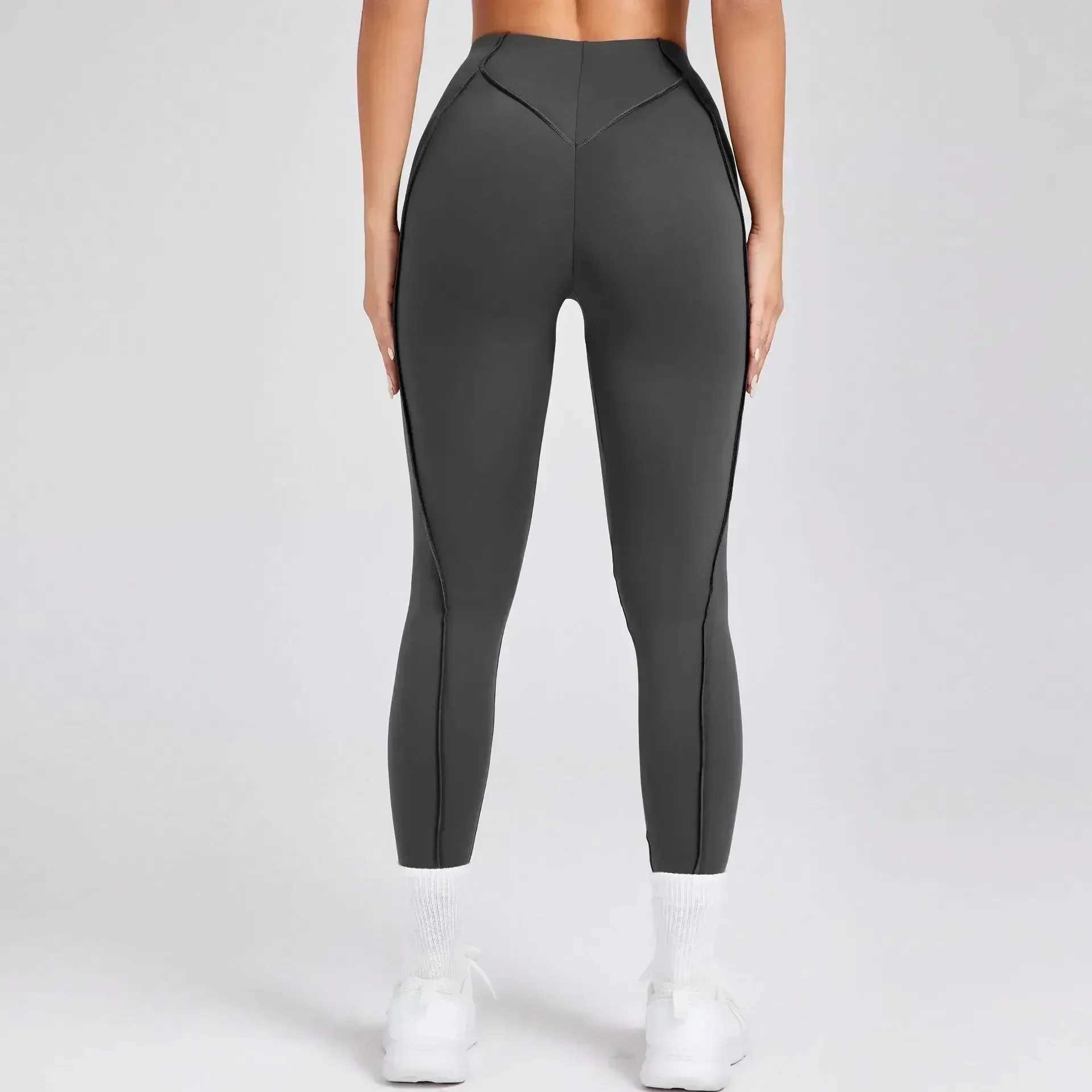Seamless yoga legs sports pants fitness high waist peach hip lifting training running exercise womens gym legs W250326