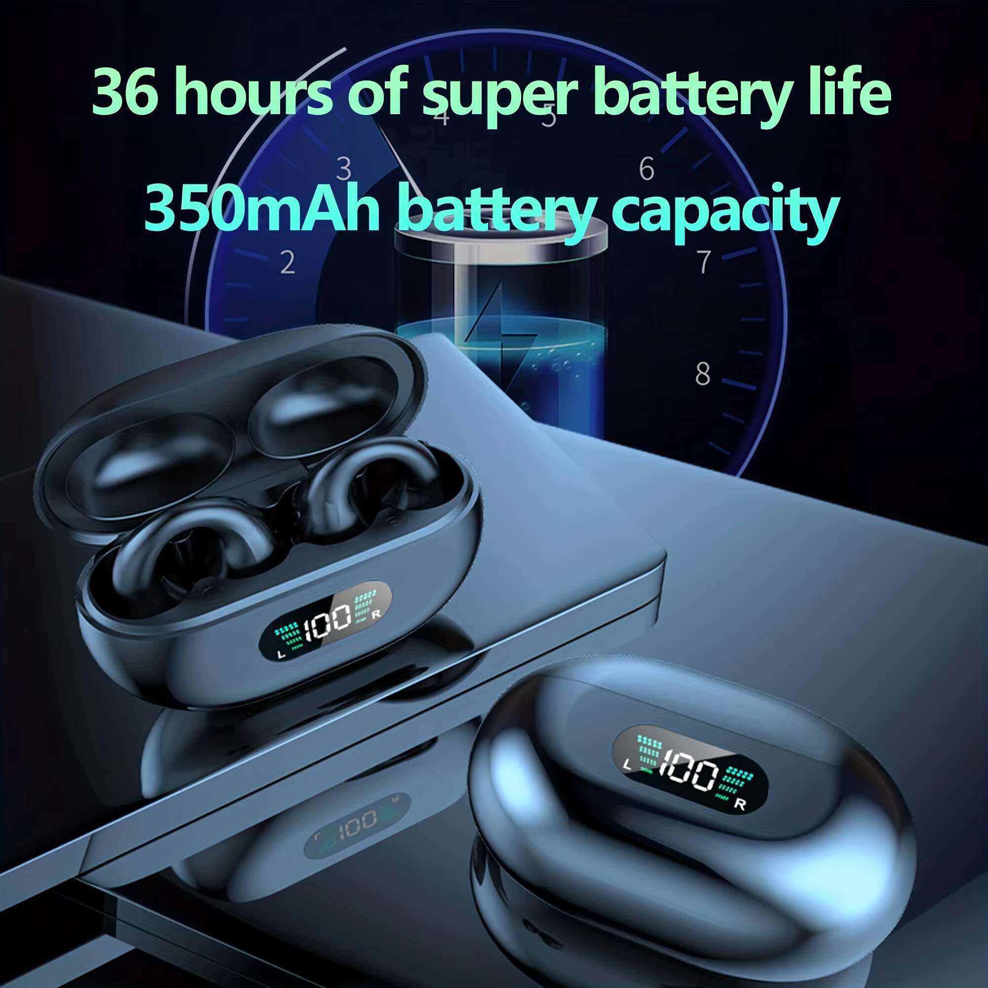 Monitor Mini Music Waterproof Noise Reduction Clip TWS Bluetooth Wireless Earbuds