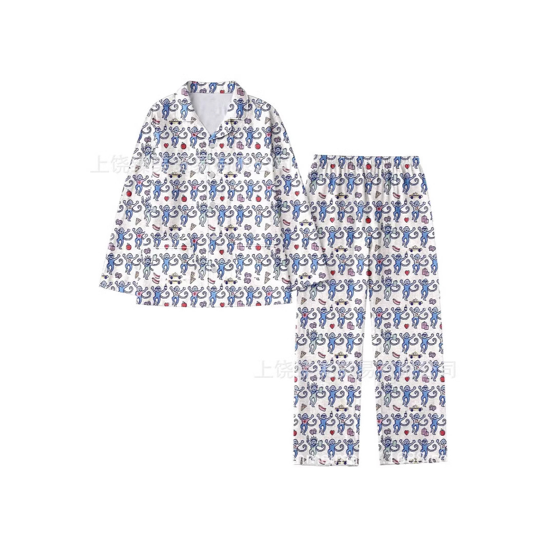 pajama for home wear autumn women's set long sleeved pants hot selling
