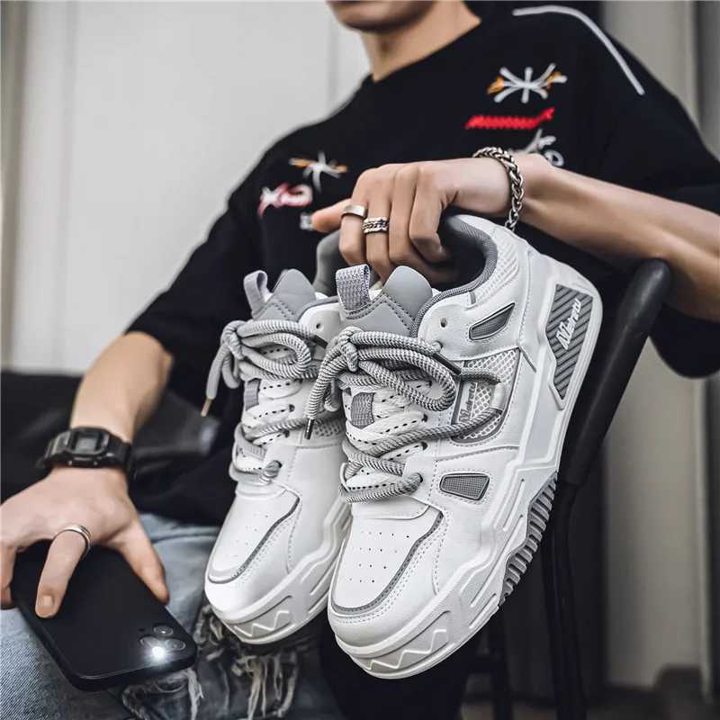 Mens shoes casual sports shoes summer outdoor sports running platform fashionable designer luxury skateboarding tennis shoes leather Y250325