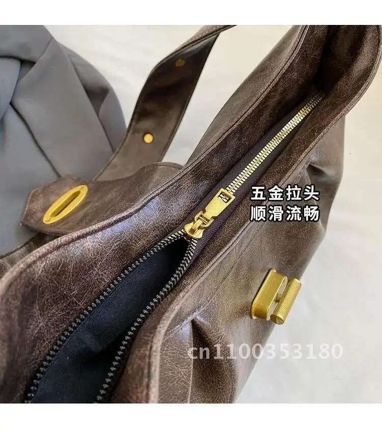 JIAERDI Vintage Rivet Coffee Shoulder Bags Women Y2k Grunge Large Moto Female Chic Tote Biker Handbag Bag Messenger Capacity