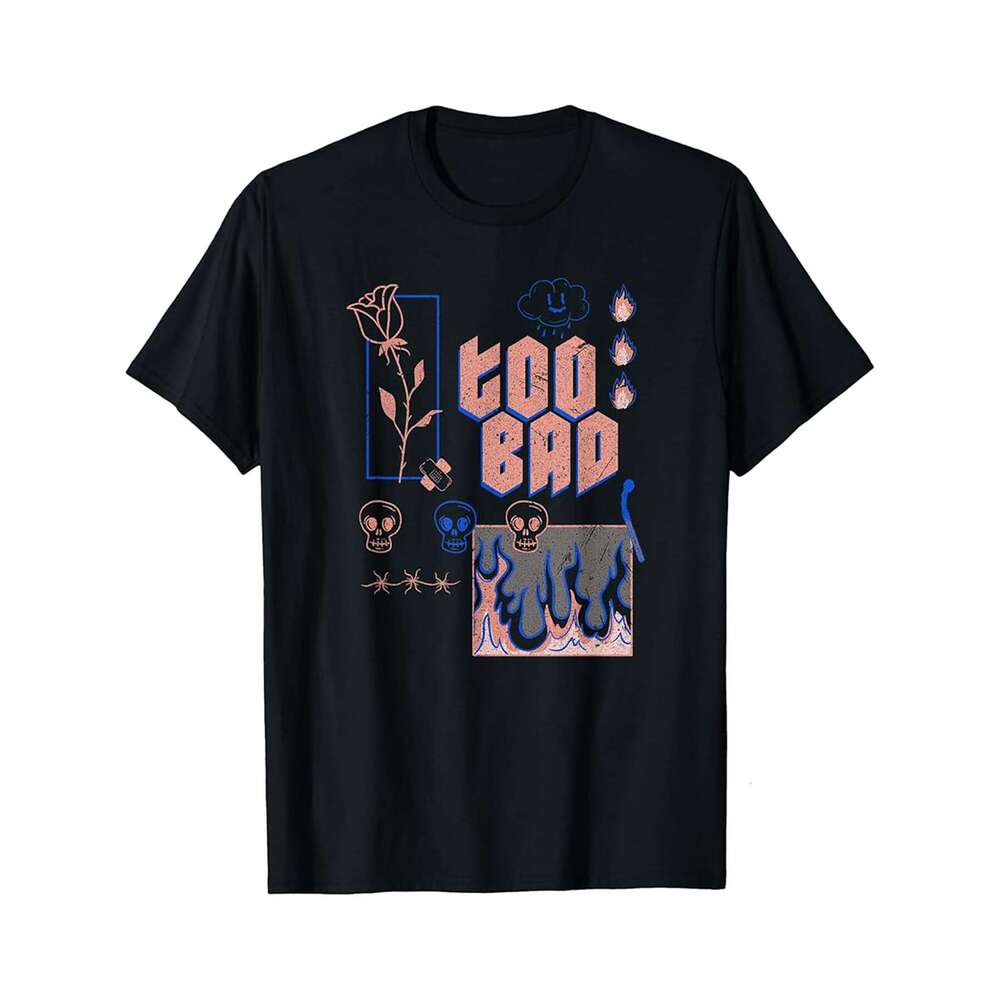 Designer T shirt Too Bad Doodles - 220g Tshits