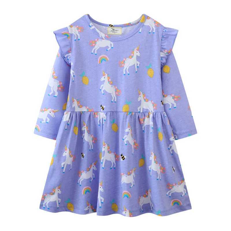 Jump count long sleeved girls dresses printed Par baby clothing autumn spring childrens frog clothing W250326