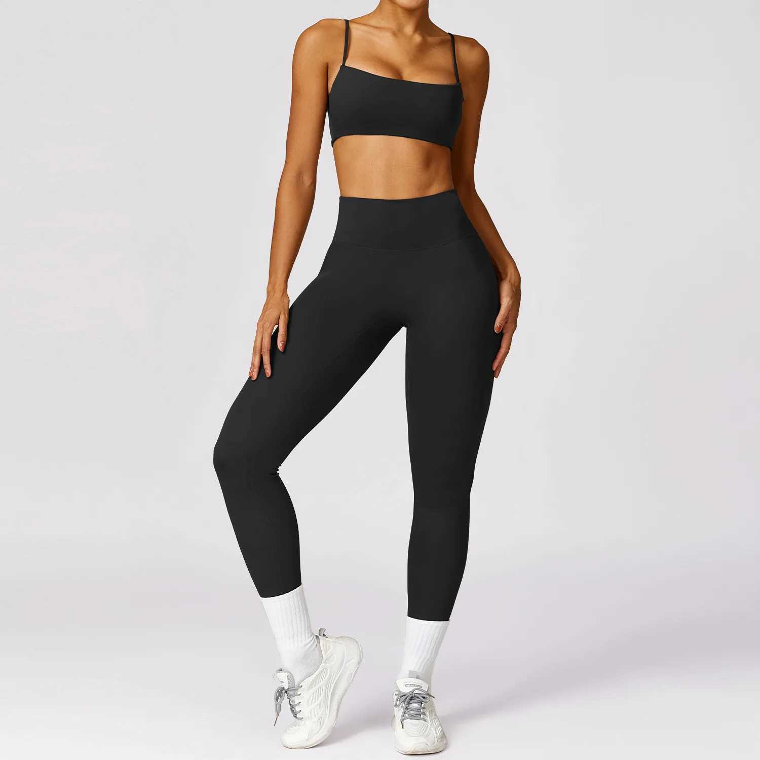 Womens track and field clothes yoga suit nude sportswear sexy quick drying sportswear fitness bra set W250326