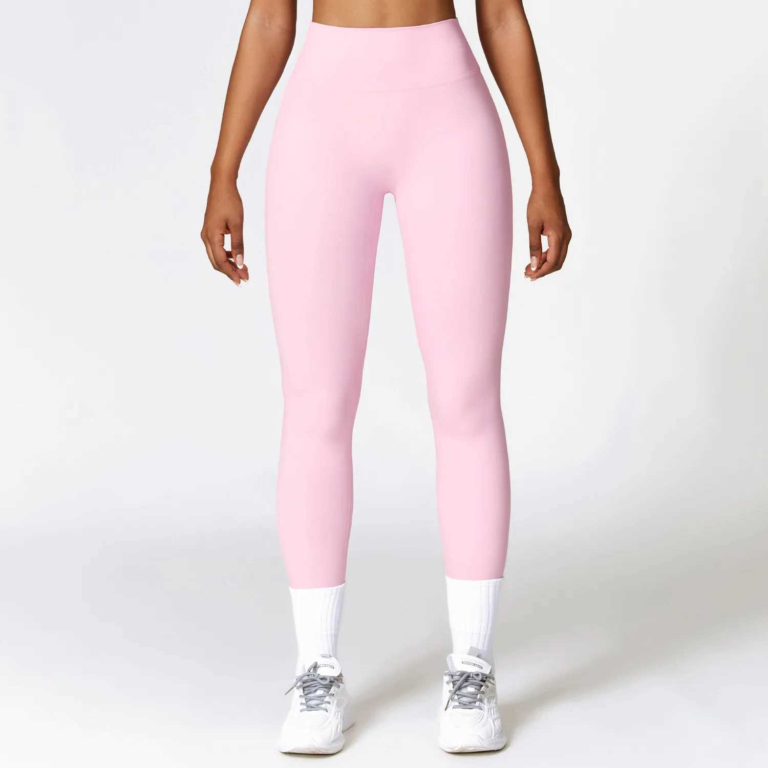 Womens yoga pants high waisted fitness gym for exercising legs seamless womens legs abdominal control for running tight fitting W250326