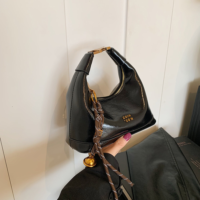 Fashionable Handheld Dumpling for Women Korean Edition 2025 Spring Trend High Texture Wrinkled Shoulder Versatile and Small niche Women's Bun