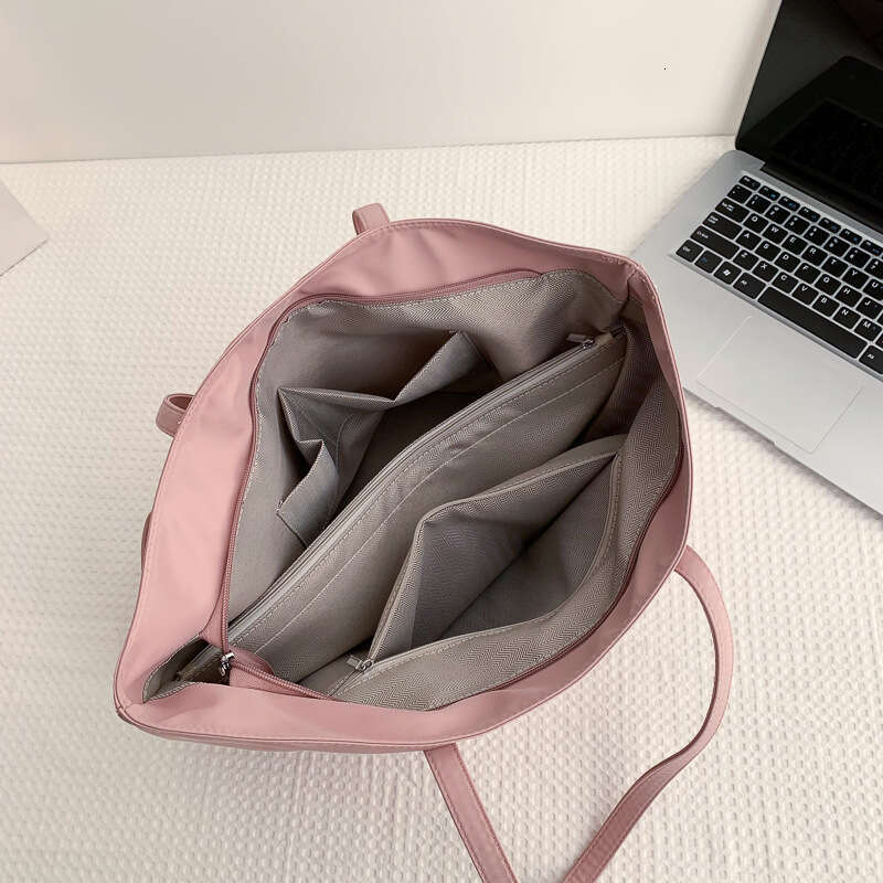 Classroom Commuter Tote Canvas Waterproof Nylon Big Leisure Women's Large Capacity Shoulder Bag