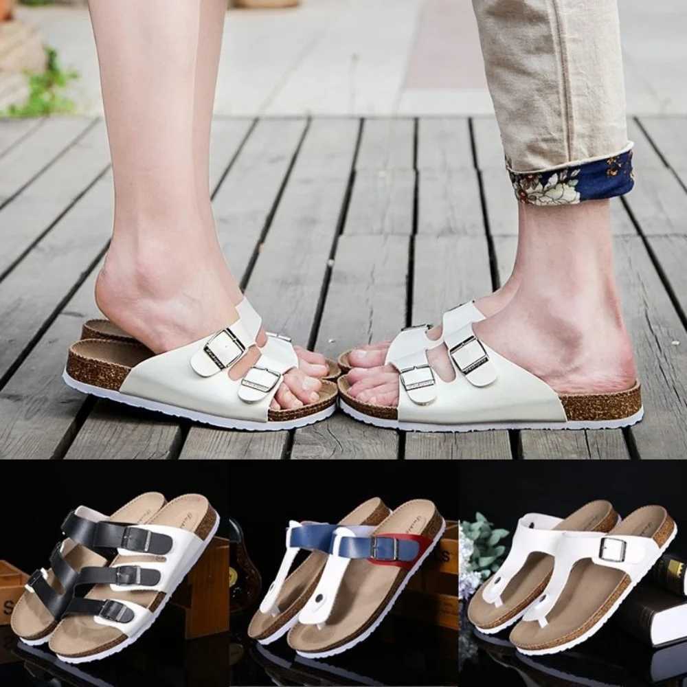 2025 Womens Soft Bottom Sandals New Summer Outdoor Beach Shoes Mens Soft Leather Garden Shoes Casual N Skating Beach SandalsXJ250326