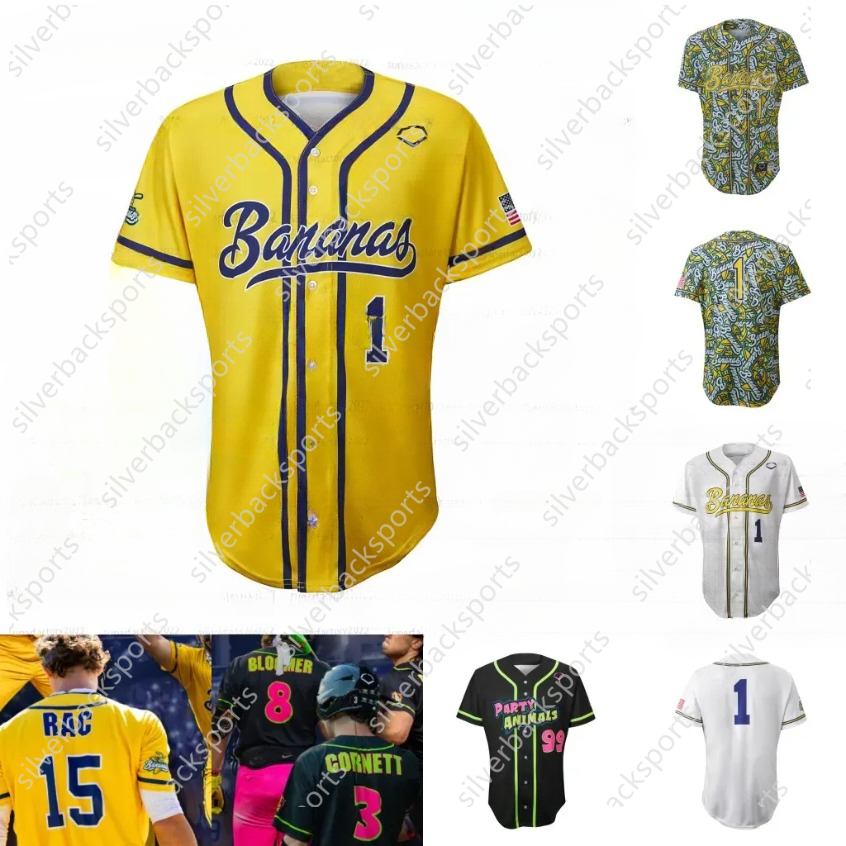 Savannah Bananas baseball jerseys Custom Any Name Number Mens Womens Mix Order Youth S-XXXL