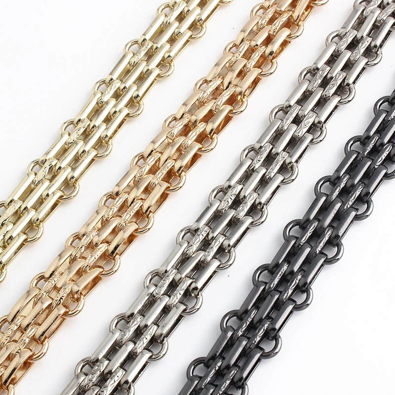 1PC Metal Iron Chain Shoulder Crossbody Bag with Handle Wallet Underarm Bag Removable Chain Strap Replacement 250324