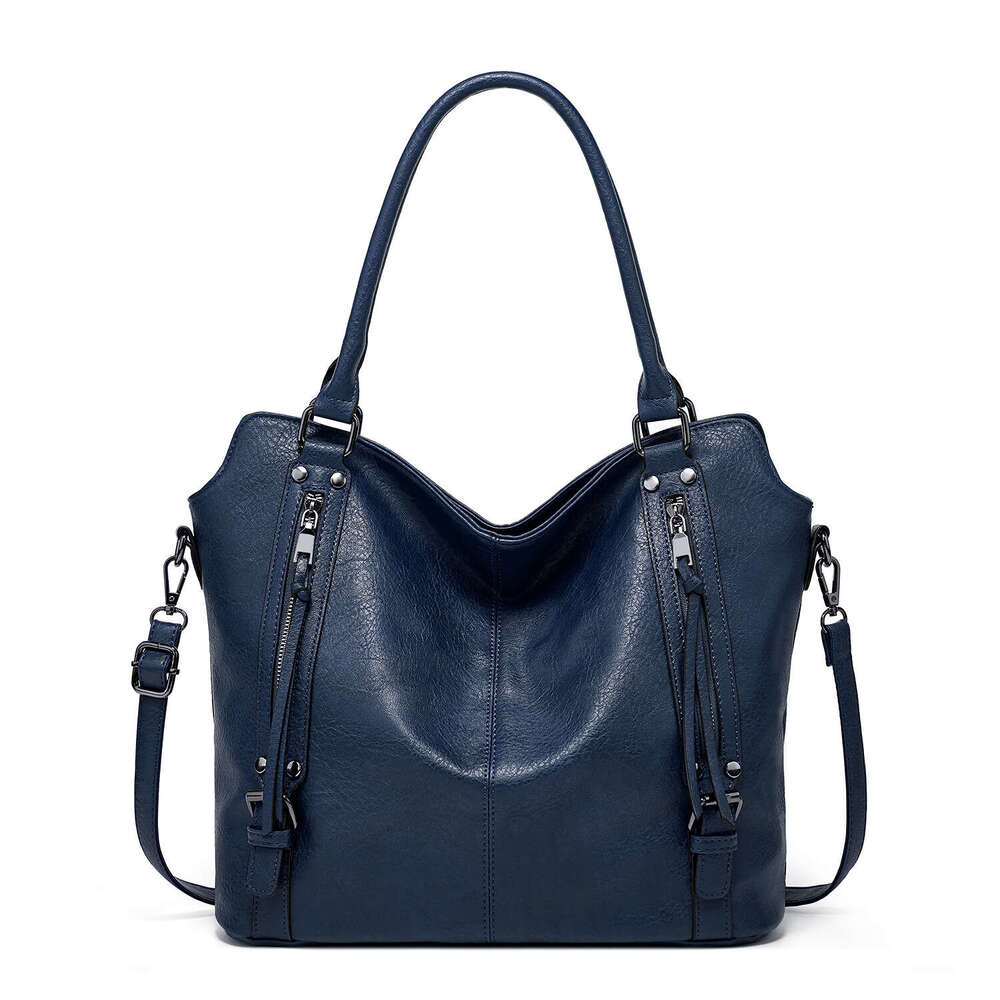 d8 2024 New Handheld Tote Soft Leather Large Capacity Single Shoulder Crossbody Women's Bag
