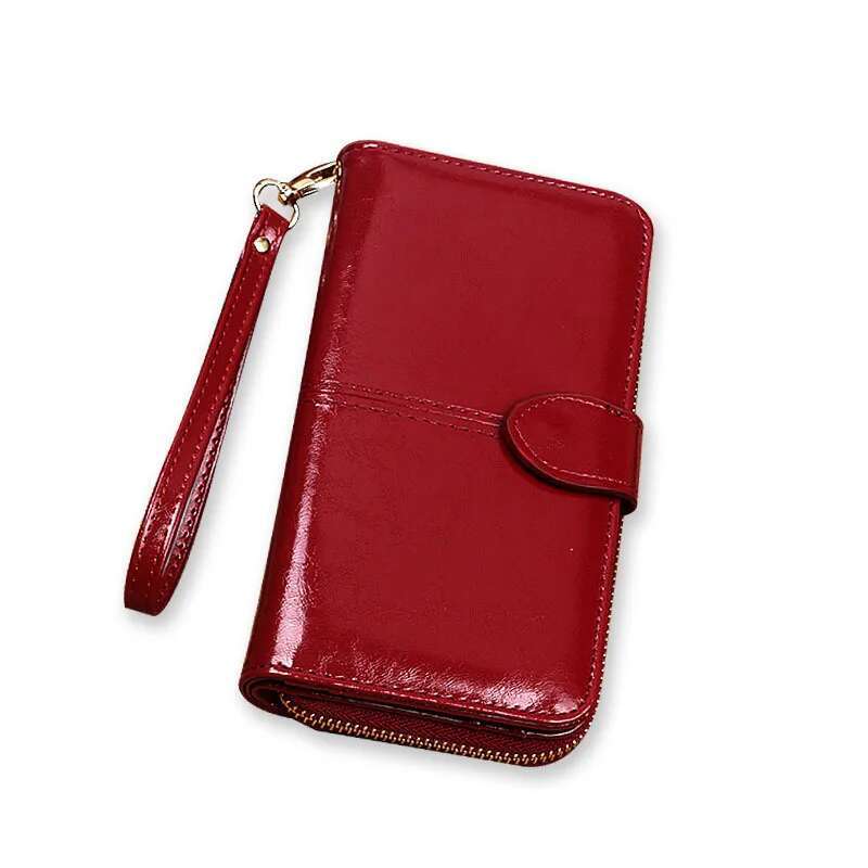 Wallet Leather Women's Wallet Fashionable Women's Wallet Wallet Wallet Long Women's Designer Wallet Zipper