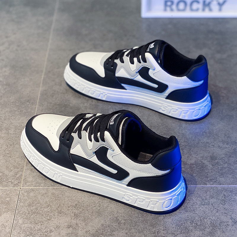 2025S New Trend Designer Men S Summer Mesh Breathable Board Black And Versatile Casual Sports Leather Small White Shoes Men S
