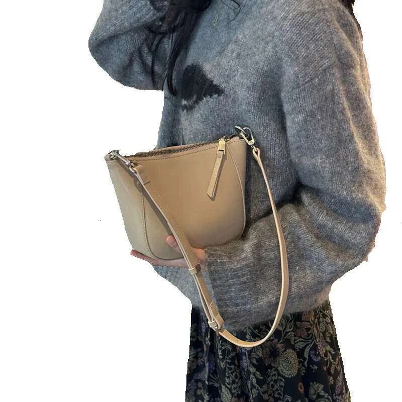 Women Cowhide Genuine Leather Crossbody Bag Ladies Trendy Retro Square Phone Purse Designer Female Shoulder Bags