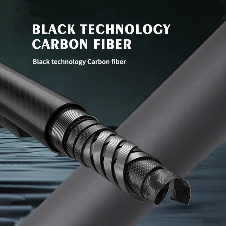 OKHEALING Carbon Fiber Pool Cue Stick 58" Billiard Cue Sticks Professional Low Deflection Pool Sticks with Radial Pin Joint, 12.4mm Tip and 19-20
