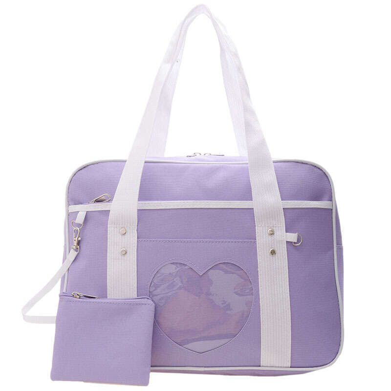 Portable schoolbag Japanese soft girl heart anime love JK uniform pain bag Macaron one shoulder diagonal