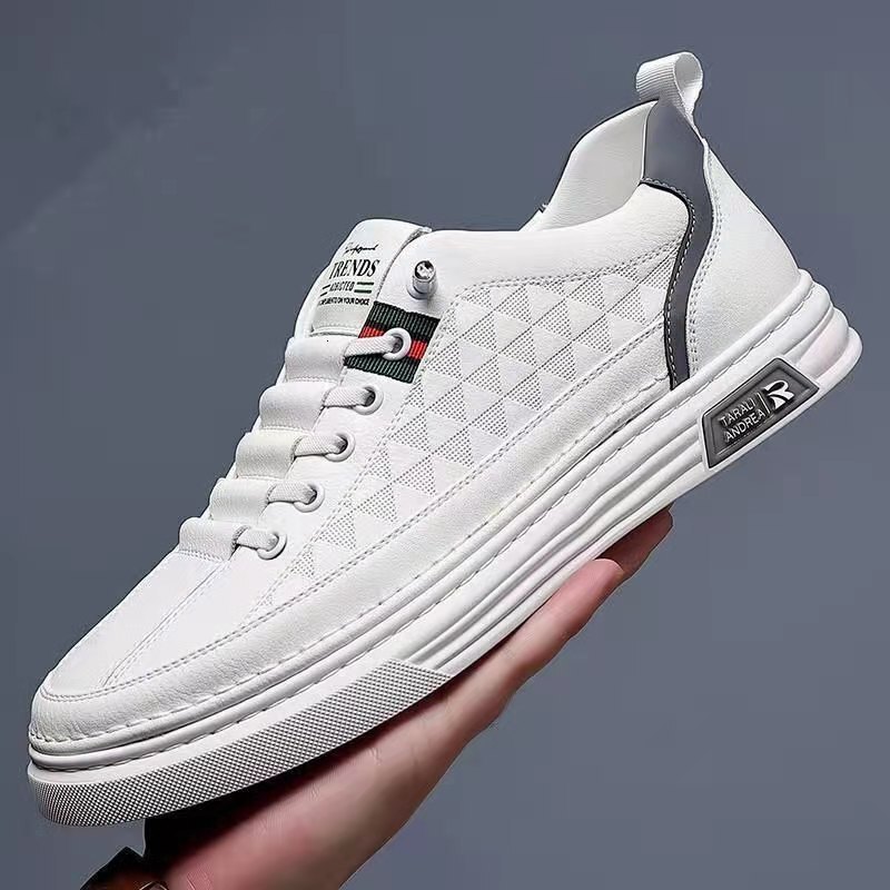 Designer Shoes Spring New Personalized Printed Breathable Men's Shoes Student Fashion Versatile Little White Men's Sports And Leisure Men�