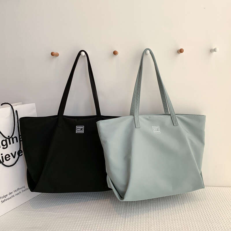 Classroom Commuter Tote Canvas Waterproof Nylon Big Leisure Women's Large Capacity Shoulder Bag