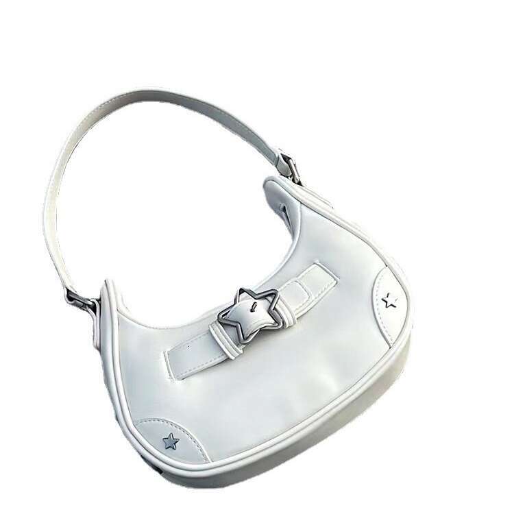 95 French Stick 2024 New Spicy Girl Underarm Popular PU Leather Personalized Star Buckle Single Shoulder Women's Bag This Year