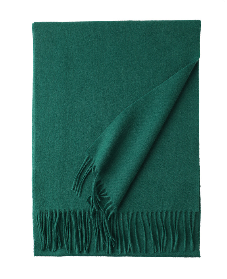 K230 Pure color warm wool scarf tassel soft and comfortable men and women the same style neck scarf couple style Inner Mongolia spot wholesale