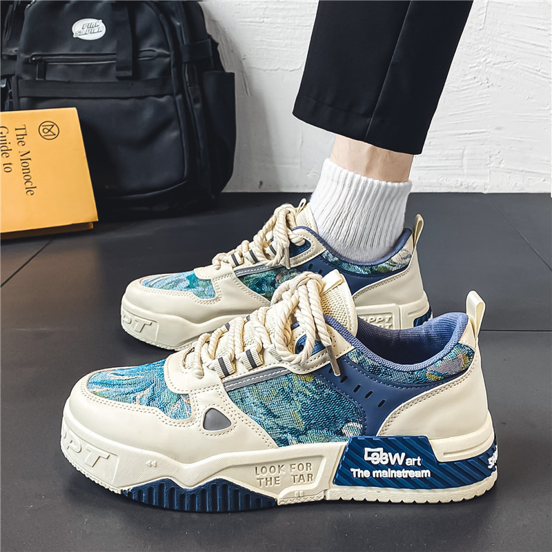 2025S New Trend Designer China Chic Men S New Spring Breathable Versatile Small Popular Casual Board Thick Soled Anti Slip Sports Shoes