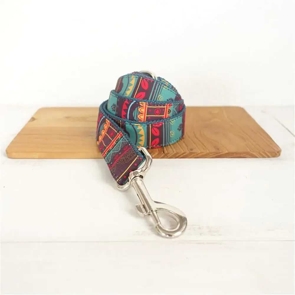 Personalized dog collar free carving matching pet leash customized contact metal buckle Maya puppy collar X250326
