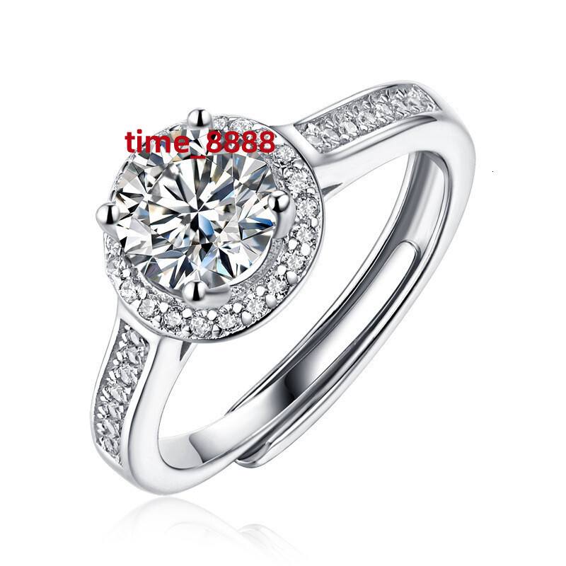 Fashion Custom Moissanite Rings Wedding Jewelry 925 Sterling Silver Women Engagement Ring