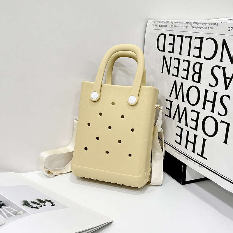 New DIY cartoon versatile accessory beach bag, new fashion niche, one shoulder crossbody carrying hole bag