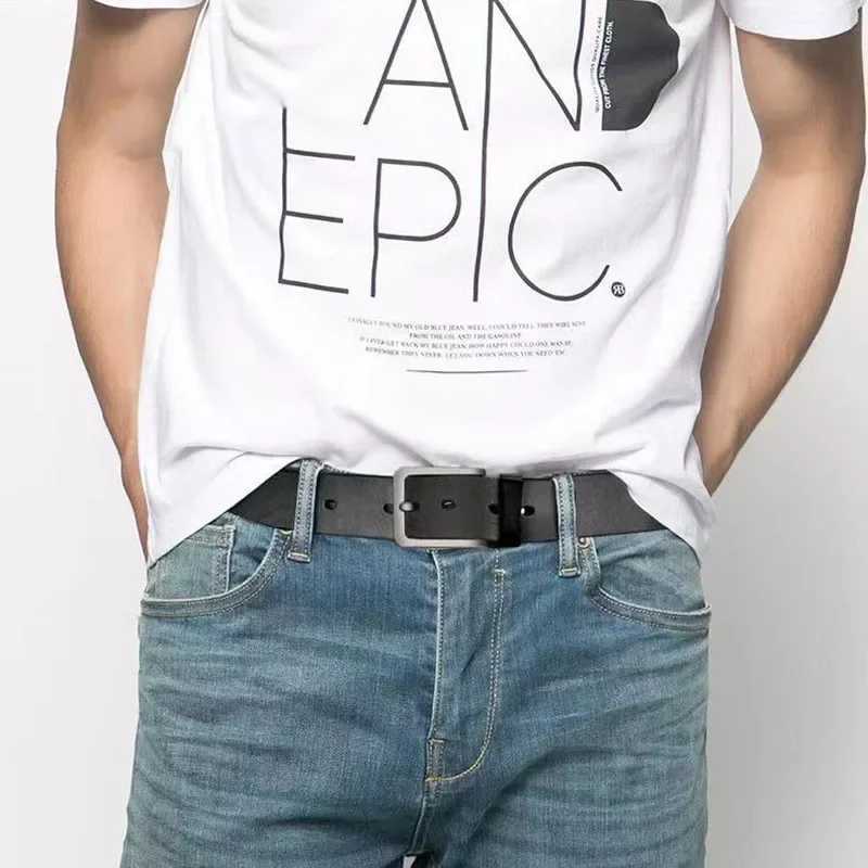 Mens Belt Business Luxury Designer Brand PU Leather Belt Jeans Pin Adjustable Alloy Buckle Waist Belt 105 120 125cm W250326