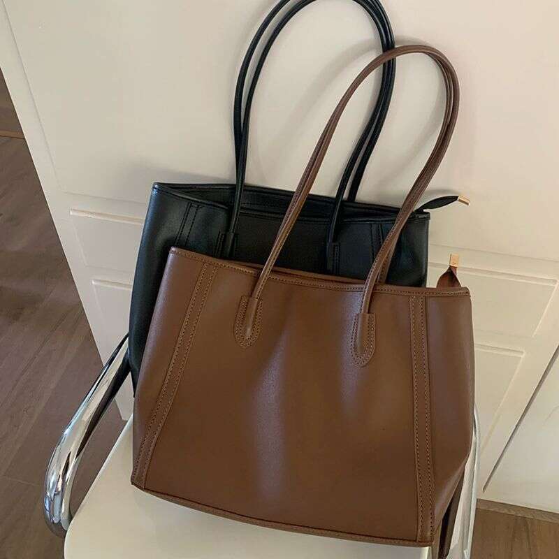 Large capacity women's 2025 new trendy Korean version, versatile tote bag, fashionable single shoulder commuting bag