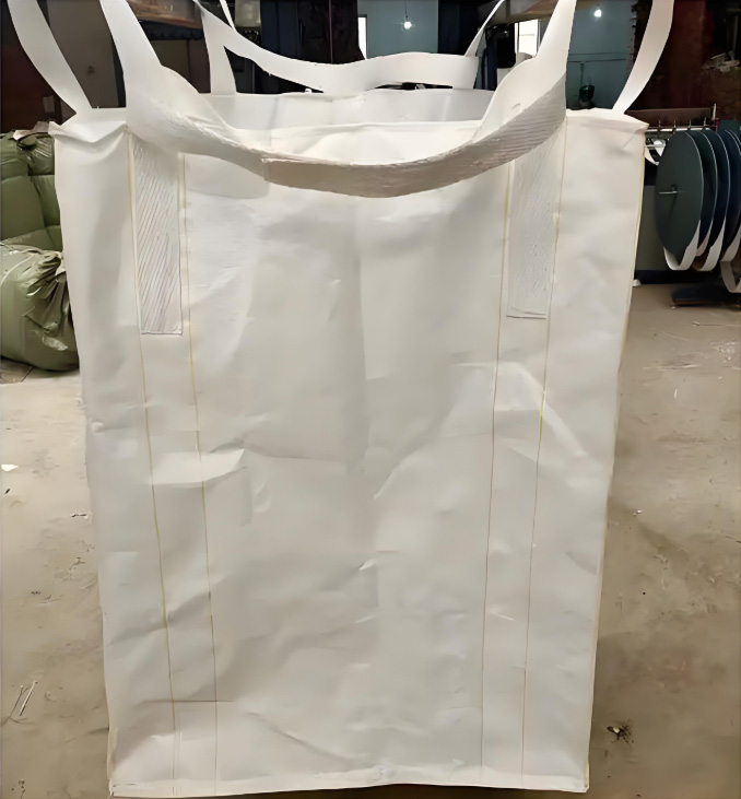 Thickened Wear-Resistant White Tonne Bag with Inner Liner and Rings