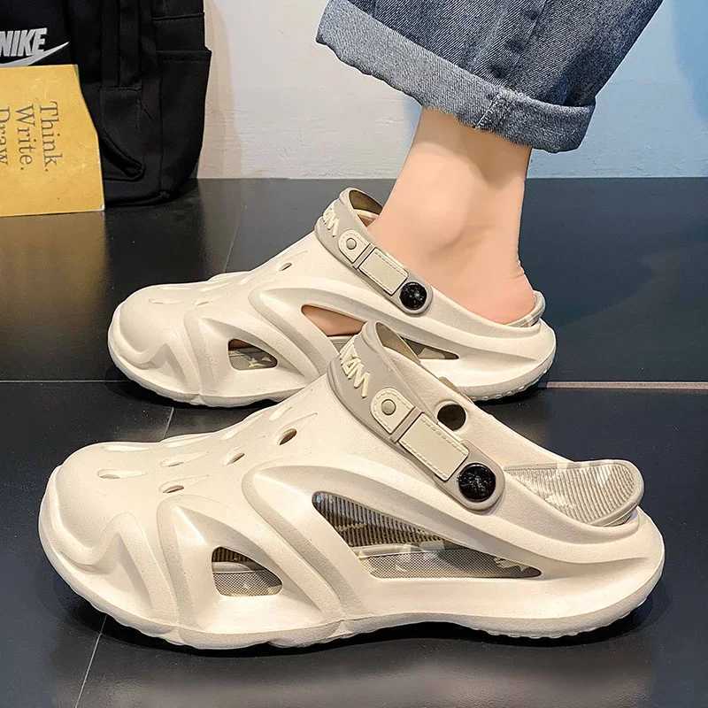 New Summer Mens Sandals Eva Lightweight Beach Outdoor Design Mens Slippers Bathroom N-Slip Mens Slippers Popular ModelsXJ250326