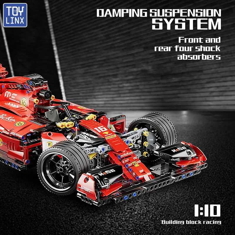 F1 RC racing car 1163 pieces of building kit MOC remote control building block cool collection model car kit building toyXJ250326