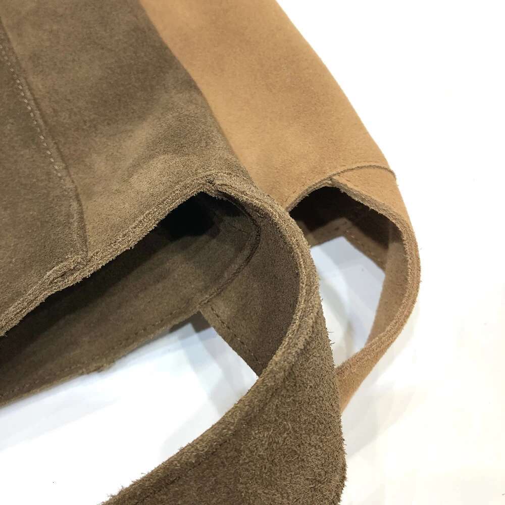 Level Matte Suede Leather Bags Cow Skin Bucket Tote High Quality Women's Handbag Winter Autumn Female Shoulder Bag