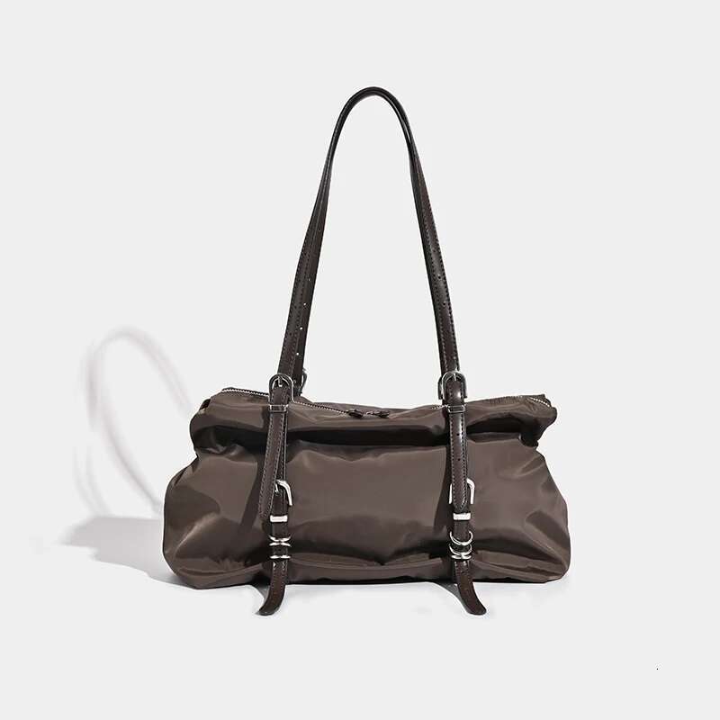 2024 Korean New Casual Tote Commuter Temperament Nylon Shoulder Bag, Versatile Large Capacity Niche Style Armpit Bag