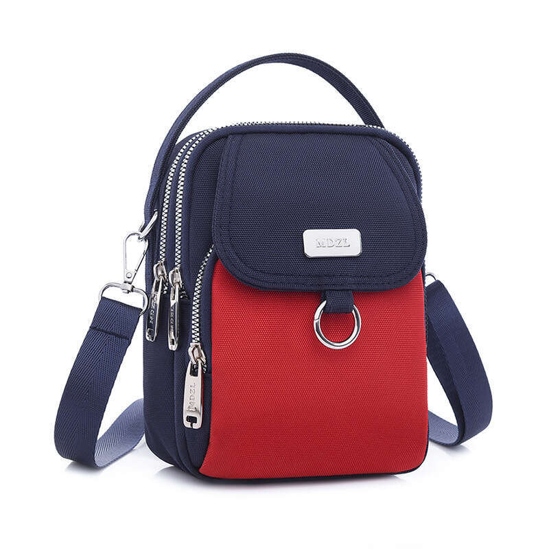 Korean version handbag, mobile phone women's crossbody fashionable and versatile, one casual small shoulder lightweight cloth bag, mother's 
