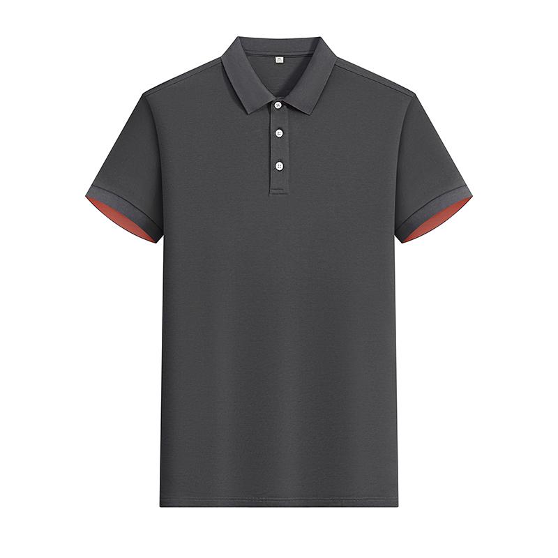 Short-sleeved cotton sports polo shirts for men and women high-end solid-coloured lapels DX-WLT25POLO Shirt