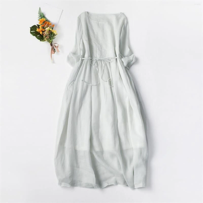 Casual Dresses Yellow Summer Loose Shirt Dress for Women Elegant Versatile Midi Solid Color Tunic Boho Holiday Vestido Mujer