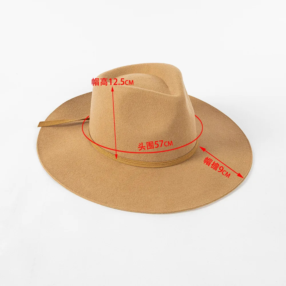 100% wool Fedora hat womens autumn and winter ribbon bow fashionable casual crown top jazz top hat unisex shopping warm bowling hat 250325