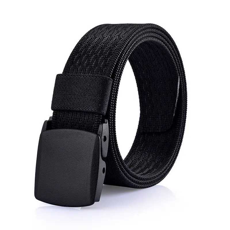 Outdoor mens POM buckle quick drying belt fashion glass pattern belt nylon military tactical waist Cinto casual jeans W250326