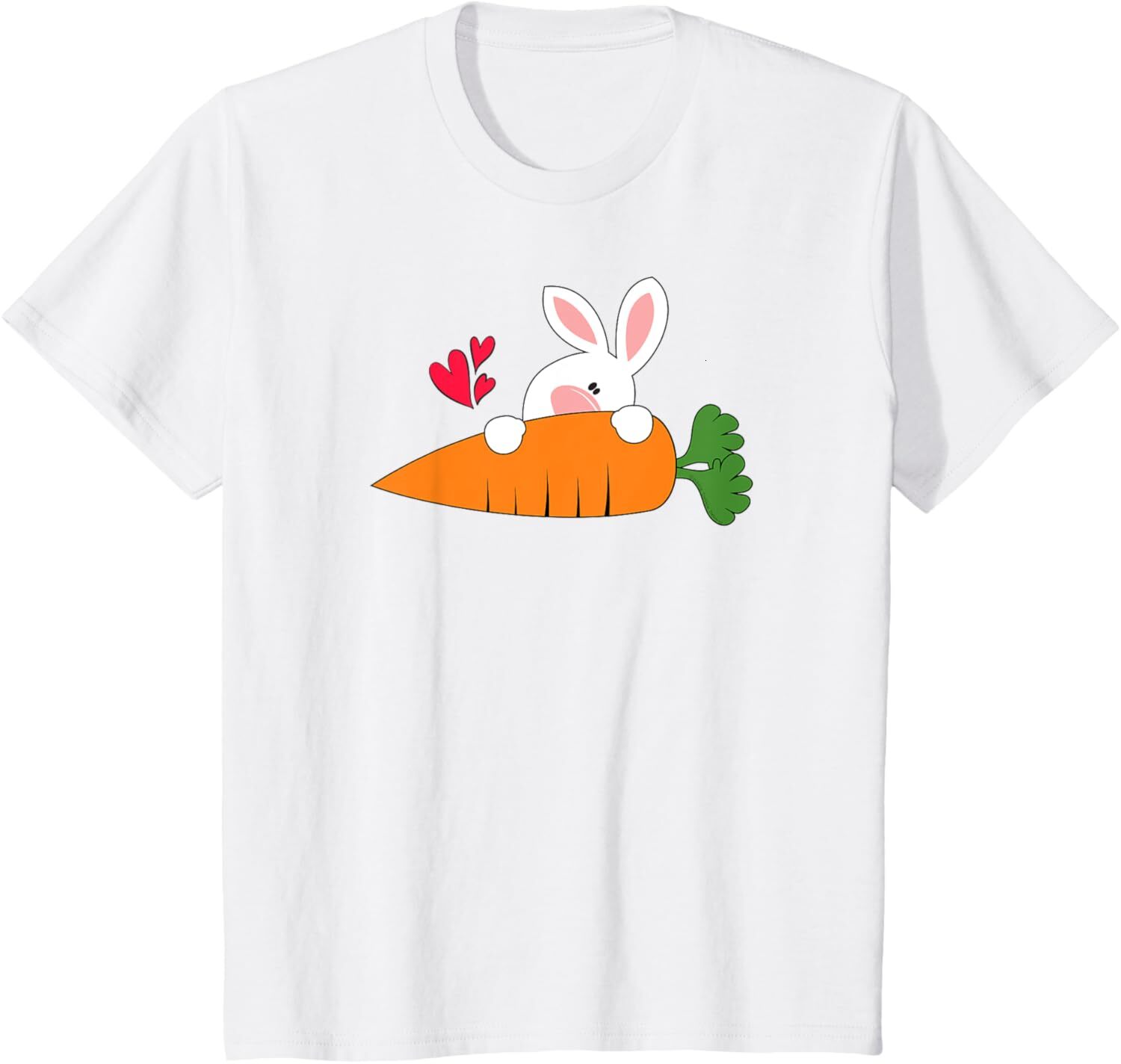 T shirt for Mens Happy Bunny Rabbit with Giant Carrot Easter Graphic Tee Casual Tops Clothes Short sleeve cool