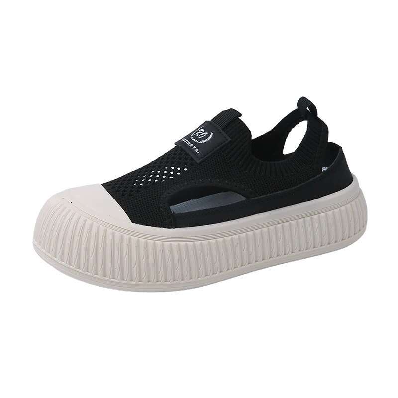 2025 Summer New Women's Hollow Flying Braided Bread Comfortable, Breathable, Non Slip Outdoor Leisure Designer Fashion Sports Shoes