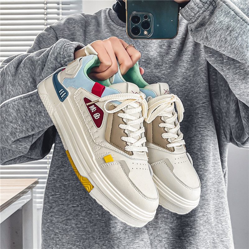 2025S New Trend Designer Men S Spring Breathable Youth China Chic Versatile Sports Casual Board With Thick Soles And Raised Inner White Tide Shoes