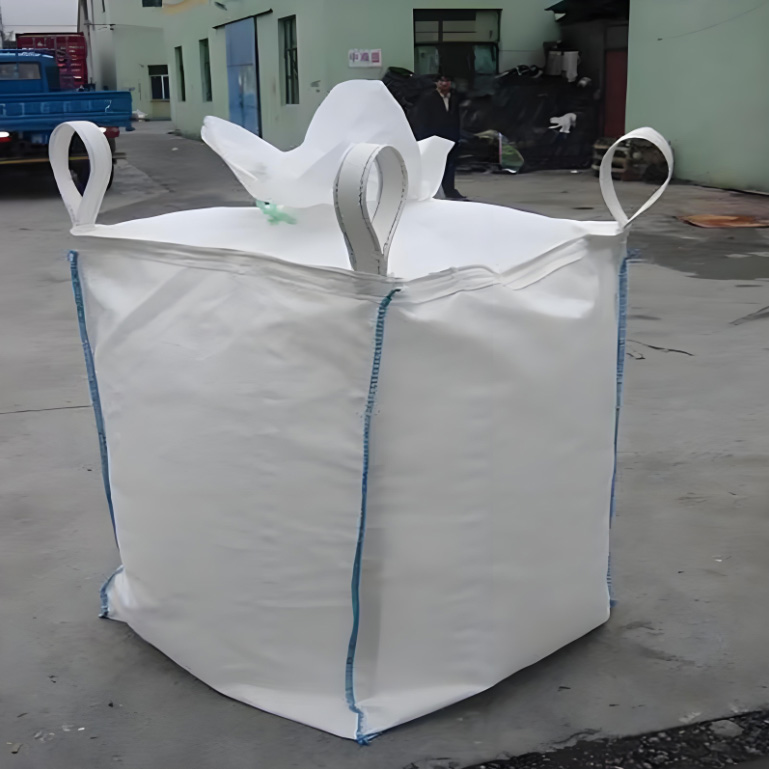 Durable White Thickened Tons Bags for Secure Storage of Prepressed Sludge Includes Inner Liner