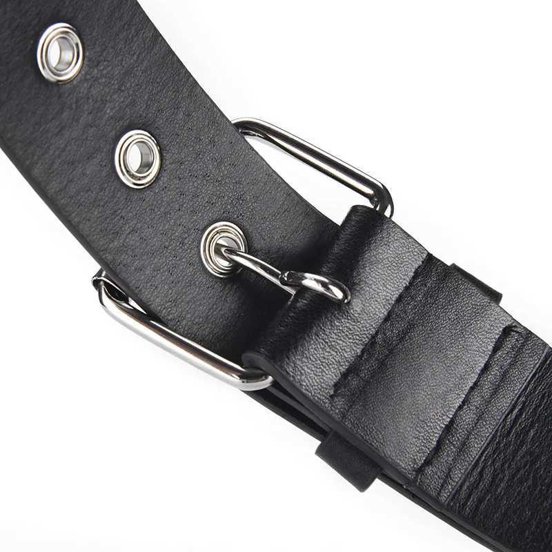 MYMC Mens and Womens Punk Belt Star Embossed Luxury Rivet Belt Casual Retro Fashion Cool Fabric Accessories W250326