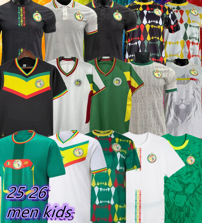 2024 2025 2026 Senegal SOCCER JERSEY 25 26 national team MANE KOULIBALY GANA KOUYATE D.DIA DIATTA SARR Diallo 2002 retro FOOTBALL SHIRTS fan player version Men kids kit