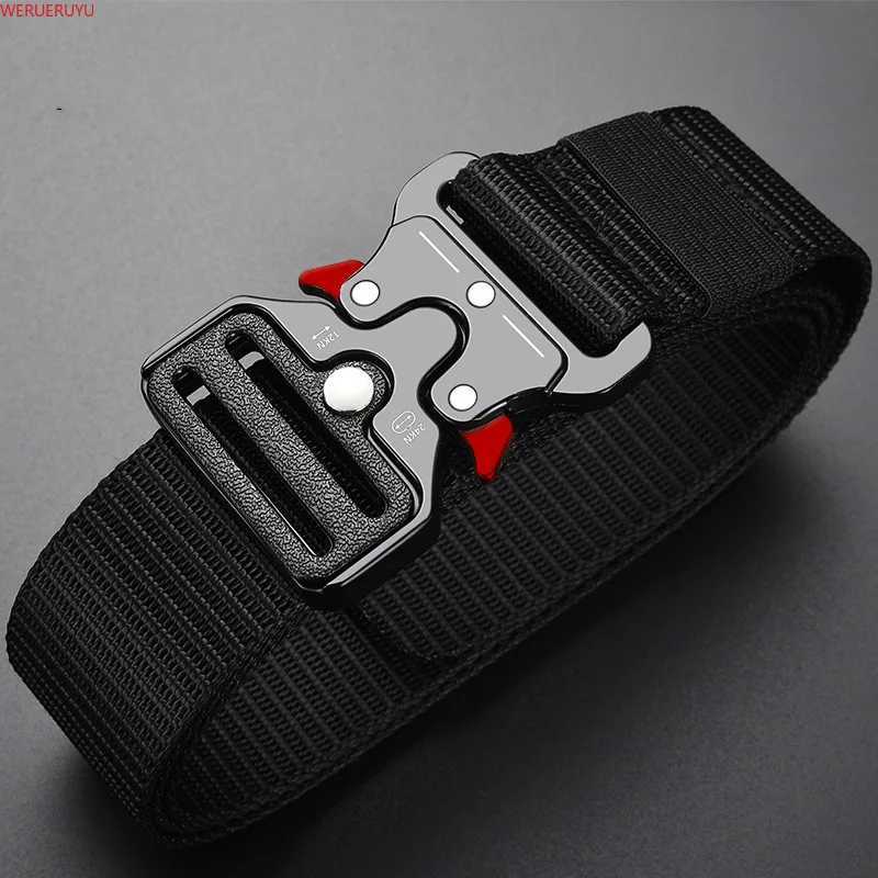 Fashion Outdoor Edition Mens Belt Womens Military Training Clothing Accessories Neutral Canvas Nylon Cobra Tactical Belt Mens W250326
