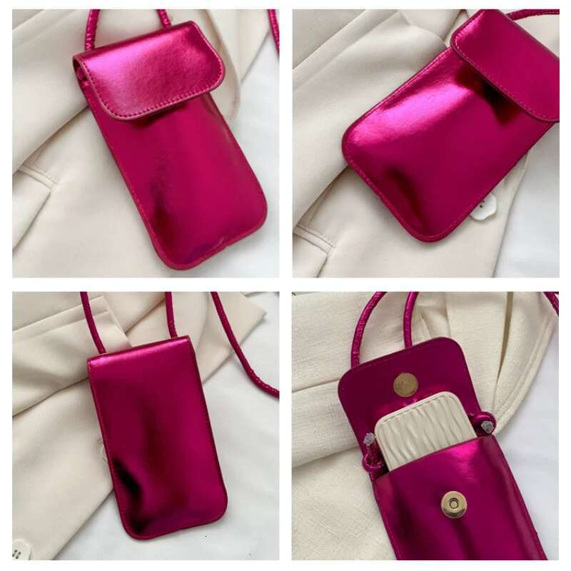Causal Women Pu Wallets Solid Color Cell Phone Purse Lady Crossbody Shoulder Handbag Female Money Bags Messenger Bag